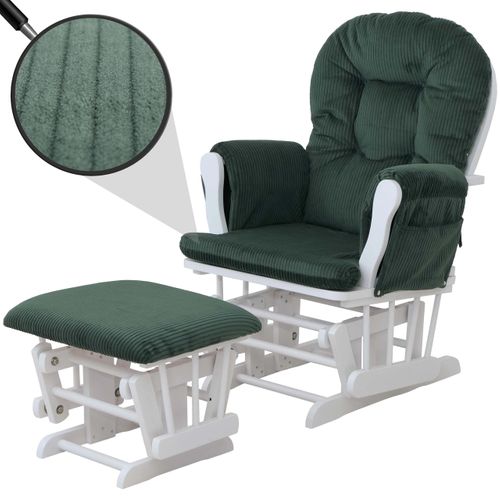Fauteuil Relax Hwc-c76 Vert, Structure Blanche