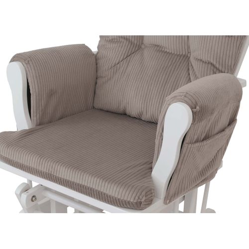 Fauteuil Relax Hwc-c76 Gris Clair, Structure Blanche