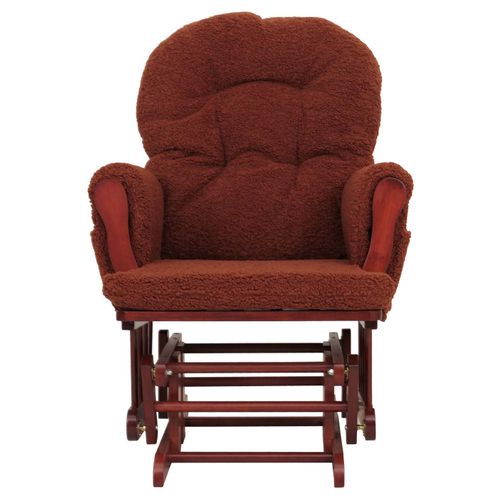 Fauteuil Relax Hwc-c76 Brun Rouille, Structure Foncée