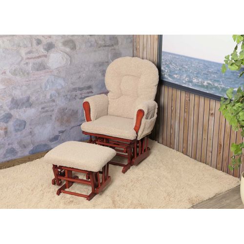Fauteuil Relax Hwc-c76 Brun, Structure Foncée