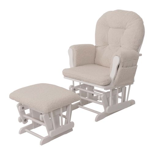 Fauteuil Relax Hwc-c76 Crème, Structure Blanche