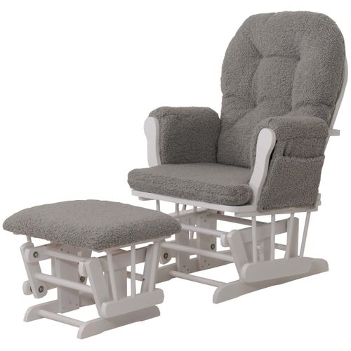 Fauteuil Relax Hwc-c76 Gris, Structure Blanche