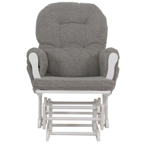 Fauteuil Relax Hwc-c76 Gris, Structure Blanche