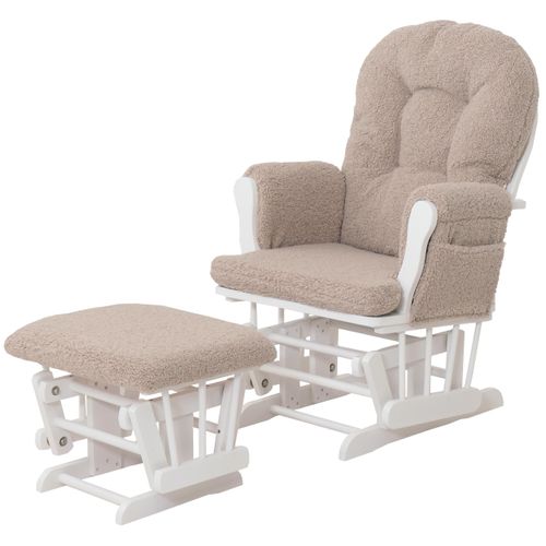Fauteuil Relax Hwc-c76 Brun, Structure Blanche
