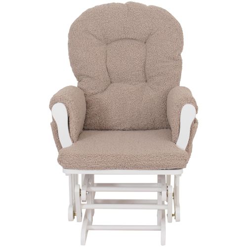 Fauteuil Relax Hwc-c76 Brun, Structure Blanche