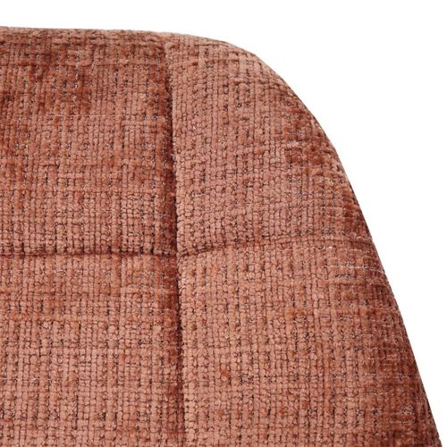 Chaise De Salle à Manger Hwc-a60 Chenille Terre Cuite