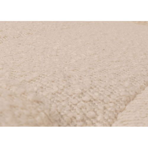Fauteuil à Bascule Hwc-k10 Crème, Piètement Imitation Noyer