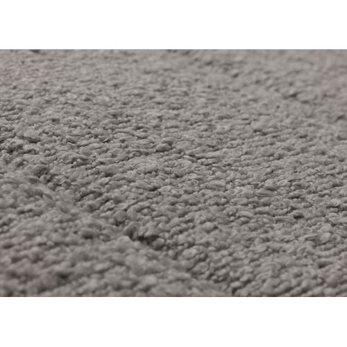 Fauteuil à Bascule Hwc-k10, Bouclé (450g/m²) Gris, Piètement Imitation Noyer