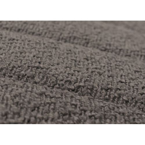 Fauteuil à Bascule Hwc-k10 Bouclé (450g/m²) Gris Foncé, Piètement Aspect Noyer