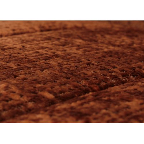 Fauteuil à Bascule Hwc-k10 Chenille (465g/m²) Terracotta, Piètement Naturel