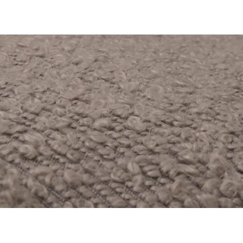 Fauteuil à Bascule Hwc-k10 Bouclé (450g/m²) Gris, Piètement Naturel