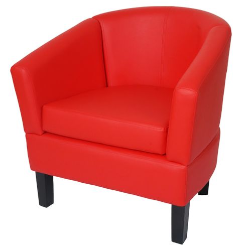 Fauteuil Lounge Hwc-o17 Simili Rouge