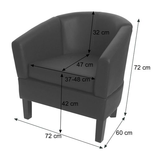 Fauteuil Lounge Hwc-o17 Simili Rouge