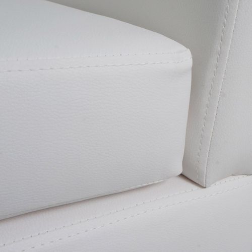 Fauteuil Lounge Hwc-o17 Similicuir Blanc
