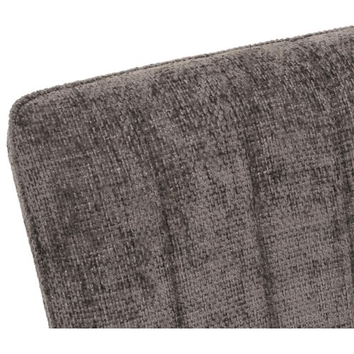 Banc Hwc-k16 Chenille Métal 160cm Gris-brun