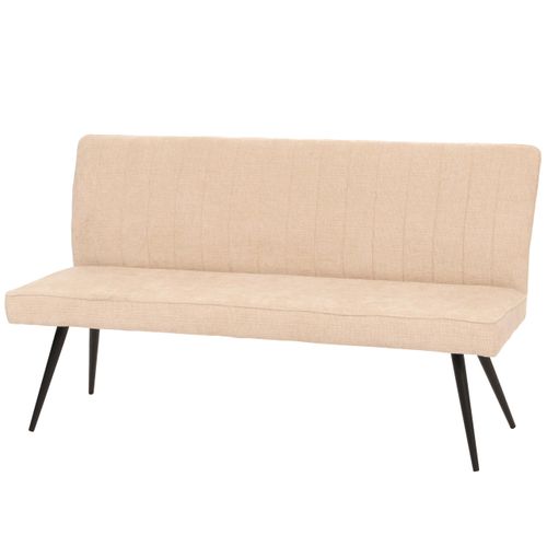 Banc Hwc-k16 Chenille Métal 160cm Crème-beige