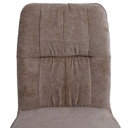 Lot De 2 Chaises De Salle à Manger Hwc-n99 Chenille Marron Clair