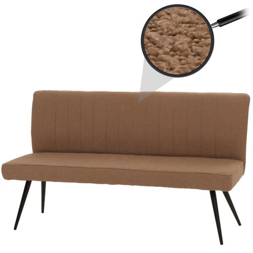 Banc Hwc-k16 Bouclé Métal 160cm Brun