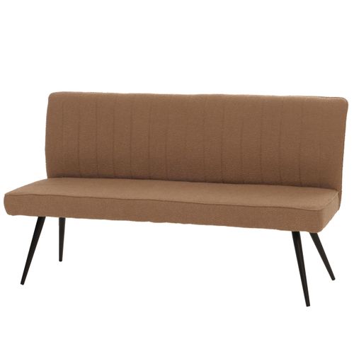 Banc Hwc-k16 Bouclé Métal 160cm Brun