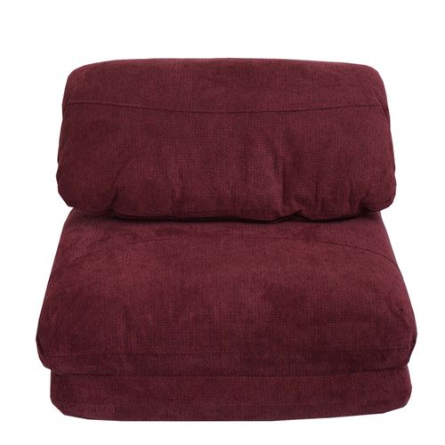 Fauteuil-lit Hwc-e68 Tissu/textile Bordeaux