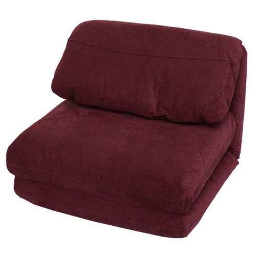 Fauteuil-lit Hwc-e68 Tissu/textile Bordeaux