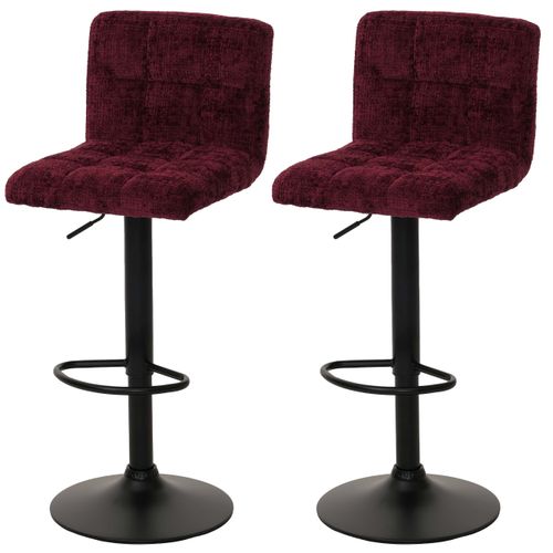 Lot De 2 Tabourets De Bar Hwc-g87 Bordeaux