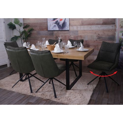 Lot De 6 Chaises De Salle à Manger Hwc-n71 Vert