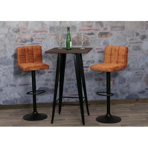 Lot De 2 Tabourets De Bar Hwc-g87 Terre Cuite
