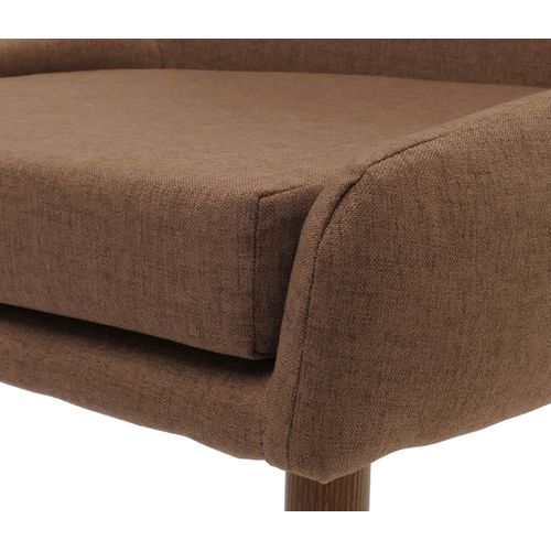 Lot De 2 Chaises De Salle à Manger Hwc-o27 (280g/m²) Métal Brun