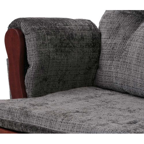 Fauteuil Relax Hwc-c76 Gris Foncé, Piètement Foncé