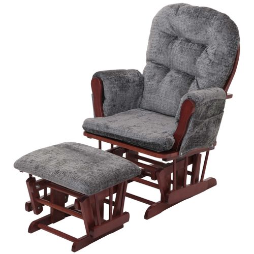 Fauteuil Relax Hwc-c76 Gris Foncé, Piètement Foncé