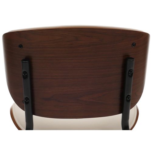 Lot De 2 Chaises De Salle à Manger Hwc-o45 280g/m²   Aspect Noyer, Blanc