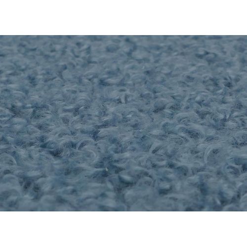 Fauteuil Lounge Hwc-o37 Bouclé Métal Mvg Bleu