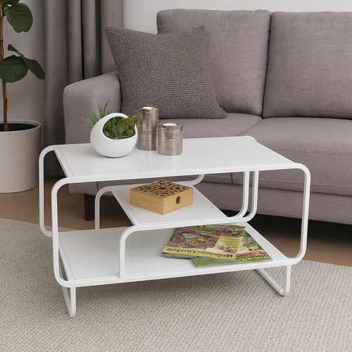 Table Basse Hwc-o33 Mélamine 40x120x60cm Orme Naturel