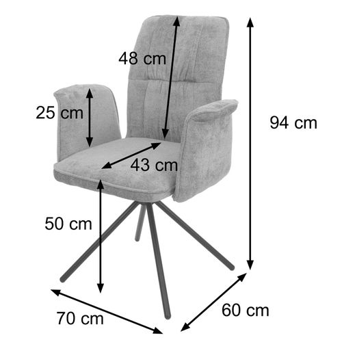 Lot De 6 Chaises De Salle à Manger Hwc-n99 Crème