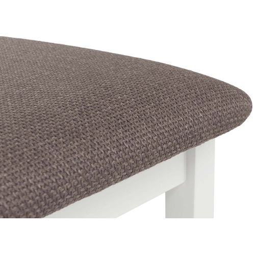 Lot De 2 Chaises De Salle à Manger Hwc-f77 Blanches, Rembourrage Gris