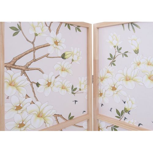 Paravent Hwc-o70 Bois Mvg Polyéthylène 170x227cm Paysage Fluvial