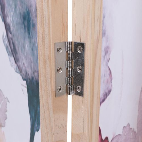 Paravent Hwc-o70 Bois Mvg Polyéthylène 170x227cm Fleurs