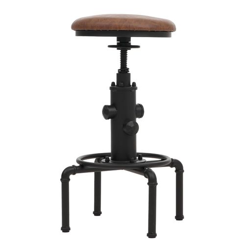 Lot De 2 Tabourets De Bar Hwc-n23 Marron