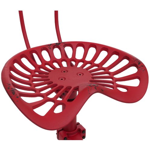Tabouret De Bar Hwc-n26 Industrial Métal Rouge