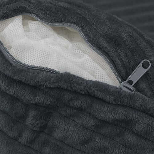 Fauteuil Hwc-p18 Tissu/textile Cord (370 G/m²) Gris Foncé