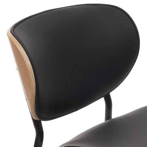 Lot De 6 Chaises De Salle à Manger Hwc-o45 280g/m² Naturel, Noir