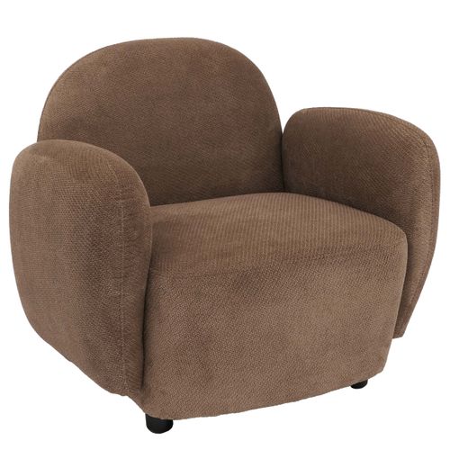 Fauteuil Hwc-p33 Chenille (330 G/m²) Marron