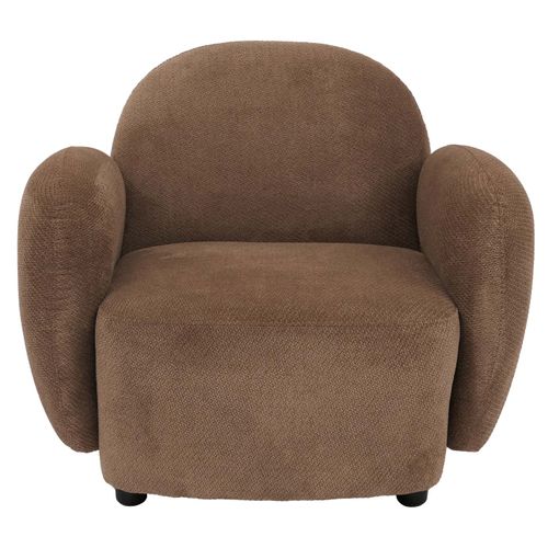 Fauteuil Hwc-p33 Chenille (330 G/m²) Marron