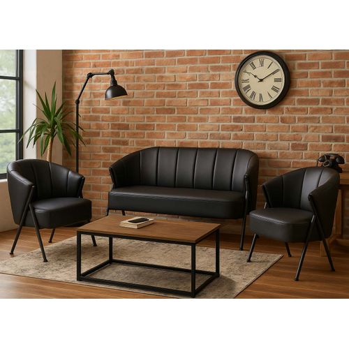 Fauteuil Hwc-p30 Similicuir Noir