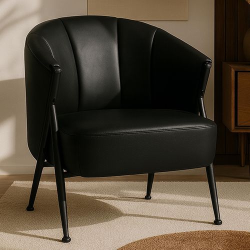 Fauteuil Hwc-p30 Similicuir Noir