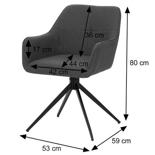 Lot De 6 Chaises De Salle à Manger Hwc-o47 Tissu 270 G/m² Terre-cuite