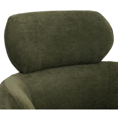 Chaise De Salle à Manger Hwc-o77 Tissu (310 G/m²) Chenille   Vert Olive
