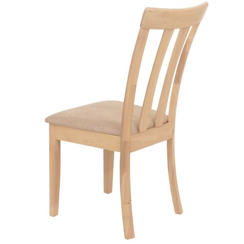 Lot De 2 Chaises De Salle à Manger Hwc-g46 Piètement Couleur Naturelle, Beige
