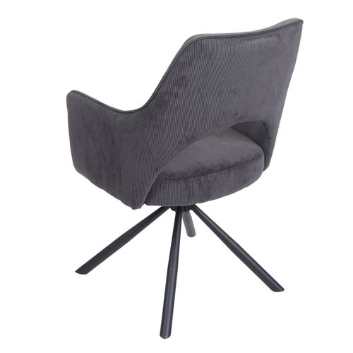 Lot De 6 Chaises De Salle à Manger Hwc-k30 Tissu/textile Corde-gris Foncé